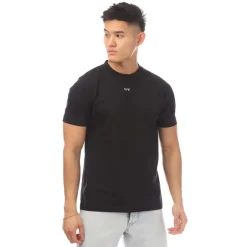 Off White Logo Print T-Shirt in Black