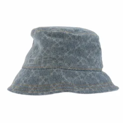 Off White Monogram Denim Bucket Hat in Light Blue