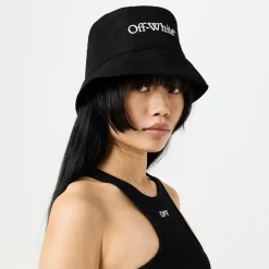 Off White Ny Logo Bookish Bucket Hat in Black