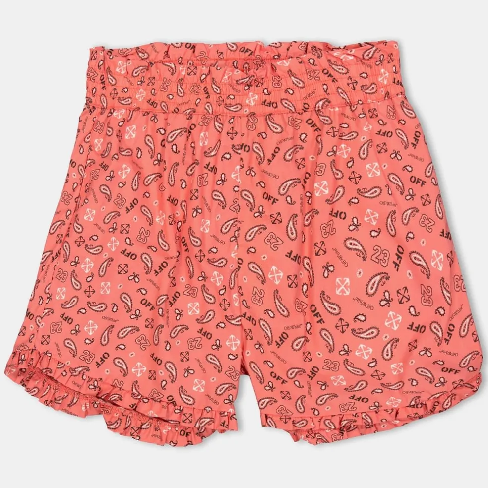 Off White Off Bandana Shorts in Multi