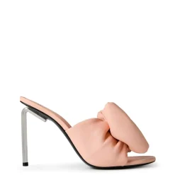 Off White Off Bow Mules in Pink