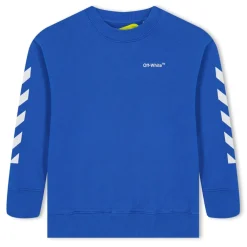 Off White Off Diag Crewneck in Blue