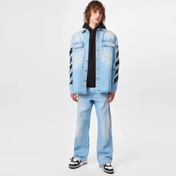 Off White Off Diag Relax Jean Sn52 in Blue