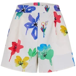 Off White Off Floral Pop Shorts in Multi