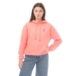 Off White Off Hands Pocket Hoodie in Pink