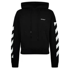 Off White Off Helvetc Os Hoody in Black