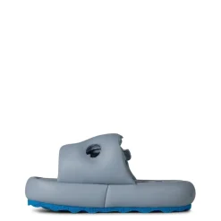 Off White Off Meteor Platform Slides in Grey