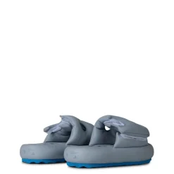 Off White Off Meteor Platform Slides in Grey