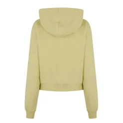 Off White Off Stamp Cropullover Hoodyy in Green