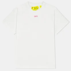Off White Off Stamp P Tee in White