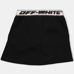 Off White Off Sweat Skirt in Black