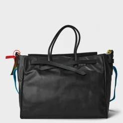 Off White Off Tote Handbag in Black