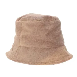 Off White Swimming Man Towel Bucket Hat in Nude