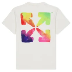 Off White Watercol Regular Fit T-Shirt in White
