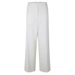Off White Wide Leg Trousers in White
