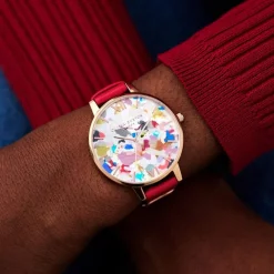 Olivia Burton Art Stainless Steel Fashion Analogue Quartz Watch in Grey