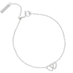 Olivia Burton Burton Classic Heart Bracelet And Necklace Gift Set Silver in Silver