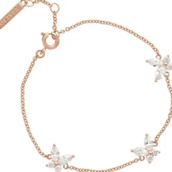 Olivia Burton Burton Sparkle Butterfly Marquise Butterfly Bracelet Rose Gold in Gold