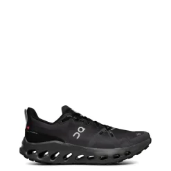 On Mens Cloudsurfer Trail Waterproof Running Shoes in Black