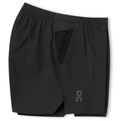 On Mens Essential Running Shorts in Black