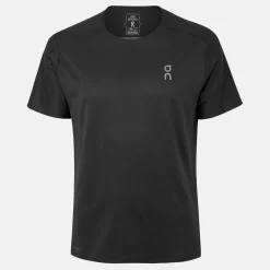 On Regular Fit Crew Neck Short Sleeve T-Shirt in Black