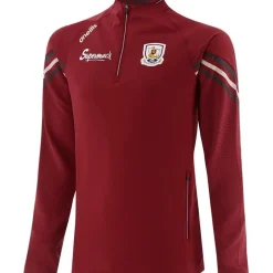ONeills Galway Weston Half Zip Brushed Top Junior in Red