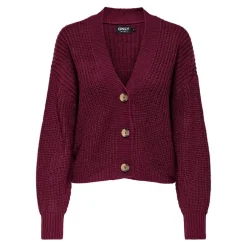 Only Carol Nice Knitted Cardigan in wine
