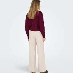 Only Carol Nice Knitted Cardigan in wine