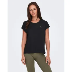 Only Play Life Ss Loose T in Black