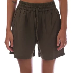 Only Tizana String Cotton Shorts in Green