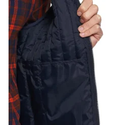Original Penguin Vertical Quilted Gilet in Navy