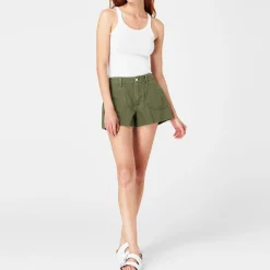 Paige Mayslie Utility Shorts in Green