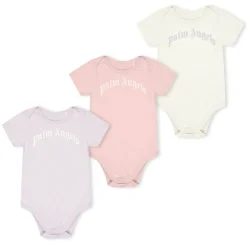 Palm Angels 3 Pack Of All In One Baby Grows Babies in Multi