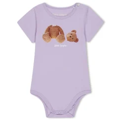 Palm Angels 3 Piece Bear Babygrow Set Babies in Purple