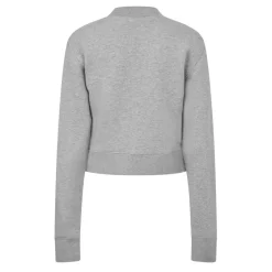 Palm Angels Bear Fitted Crew Neck Jumper in Grey