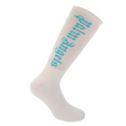 Palm Angels Classic Logo Socks in White blue