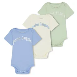 Palm Angels Crew Neck Regular Fit Bodysuit in Blue