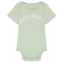 Palm Angels Crew Neck Regular Fit Bodysuit in Blue