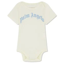Palm Angels Crew Neck Regular Fit Bodysuit in Blue