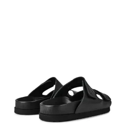 Palm Angels Flatform Sliders in Black