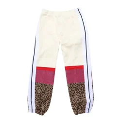 Palm Angels Juniors Animalier Track Pants in White