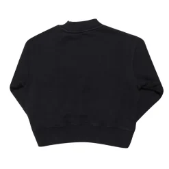 Palm Angels Juniors Classic Over Logo Crewneck Sweatshirt in Black-White