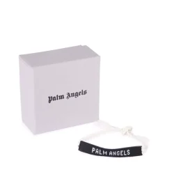 Palm Angels Logo Bracelet in Black-White