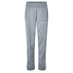 Palm Angels Logo Embroidered Track Trousers in Grey