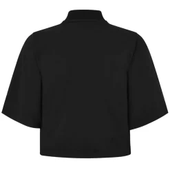 Palm Angels Sunsets Cropped T-Shirt in Black