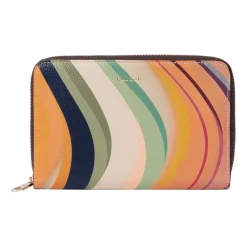 Paul Smith Medium Zip Around Wallet with Color Block in Multi