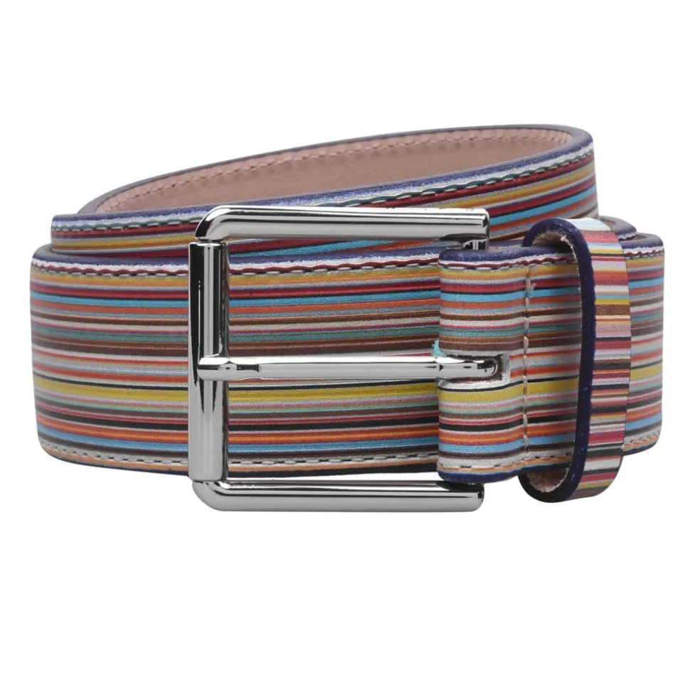 Paul Smith Stripe Belt in Multi