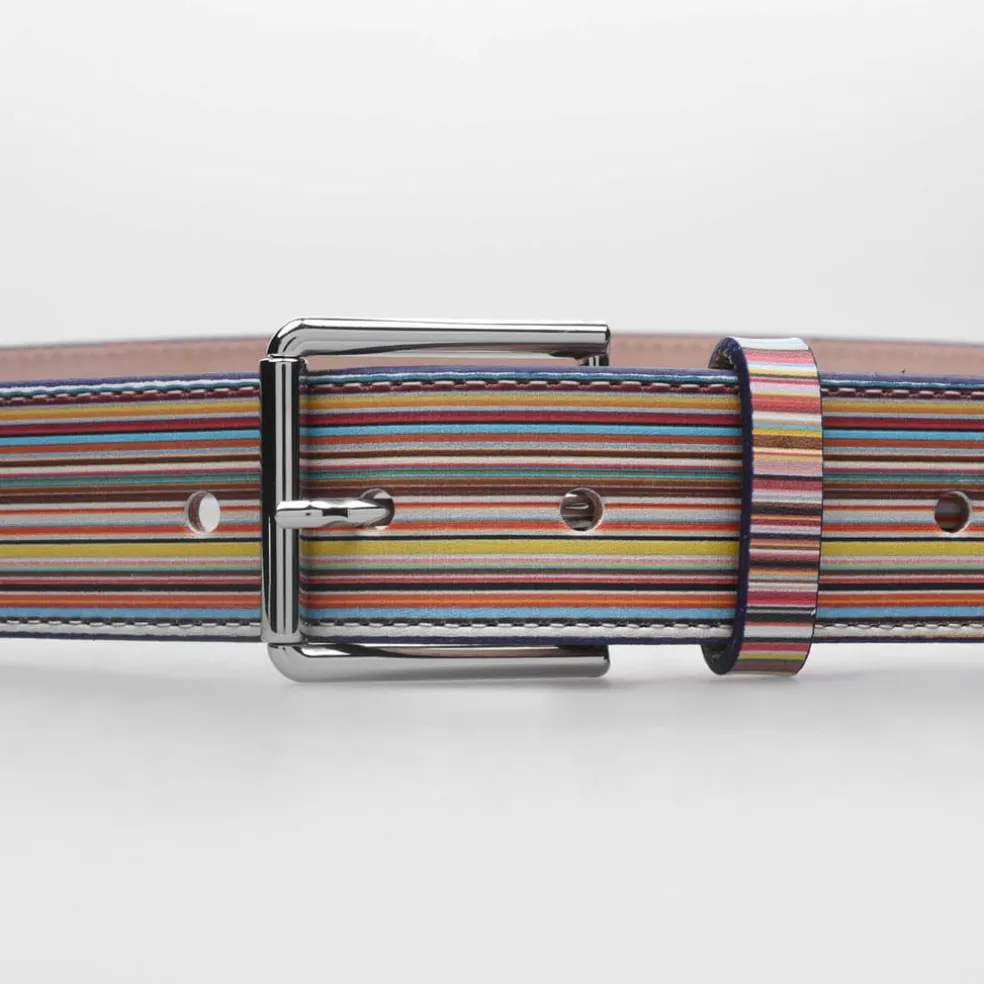 Paul Smith Stripe Belt in Multi