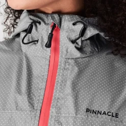 Pinnacle Fully Reflective Cycling Jacket Ladies in Silver