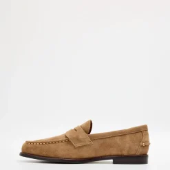Polo Ralph Lauren Aslton Suede Penny Loafers in Brown